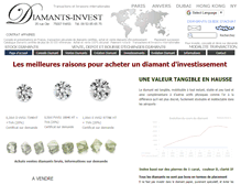 Tablet Screenshot of diamants-invest.com